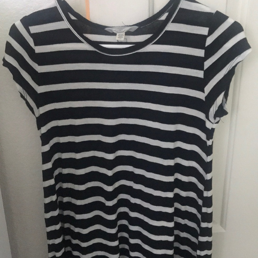Billabong Black & White Striped Dress
